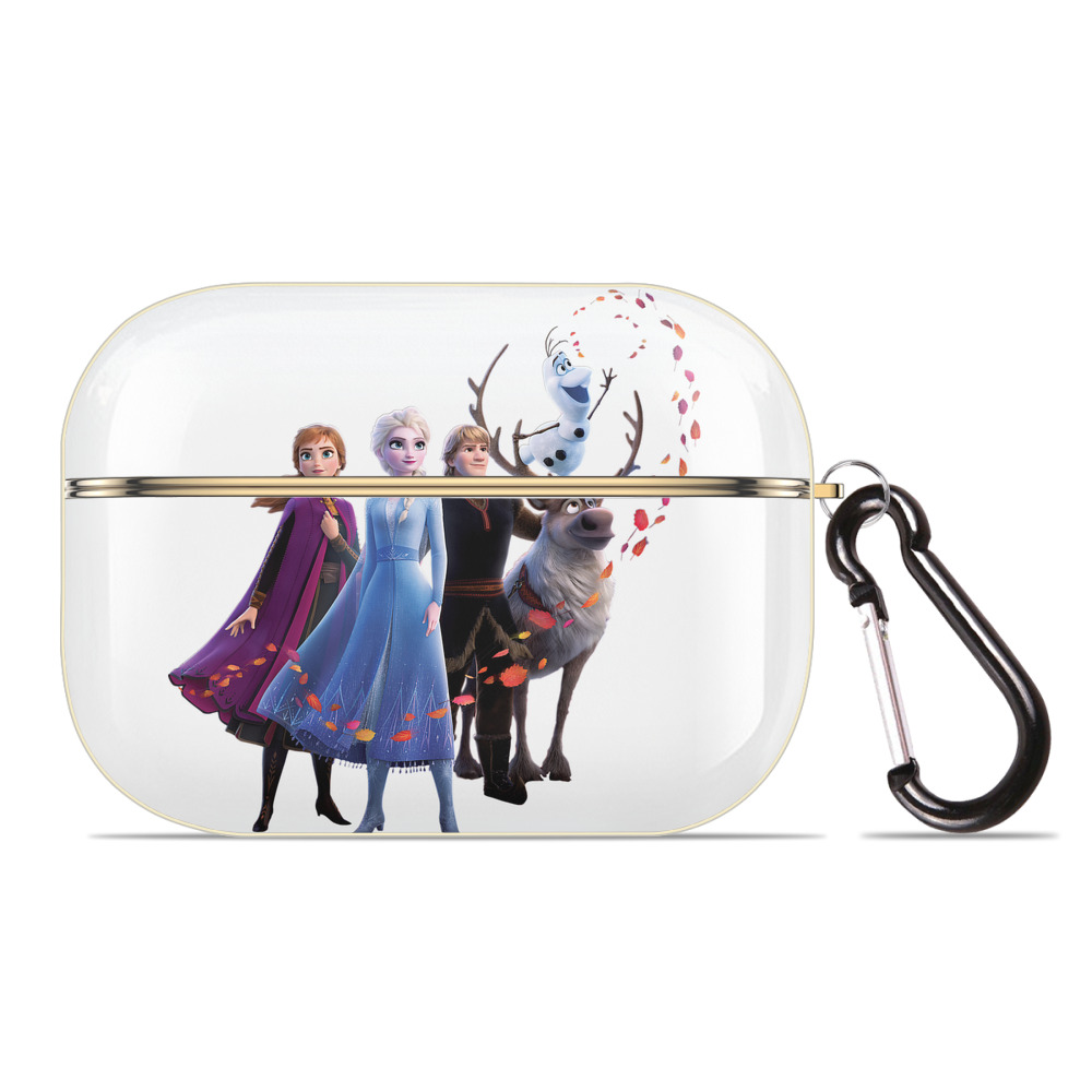（画像用） アナと雪の女王 アンナ エルサ Frozen Anna Elsa 【AirPods Pro用】ハードシェル保護ケース｜耐衝撃・防指紋・カラビナ付き商品仕様