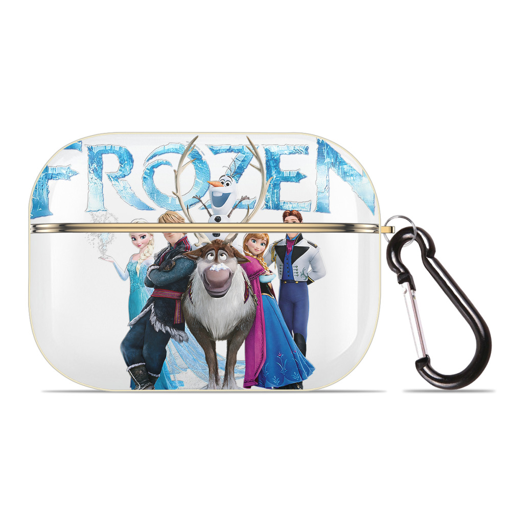 （画像用） アナと雪の女王 アンナ エルサ Frozen Anna Elsa 【AirPods Pro用】ハードシェル保護ケース｜耐衝撃・防指紋・カラビナ付き商品仕様