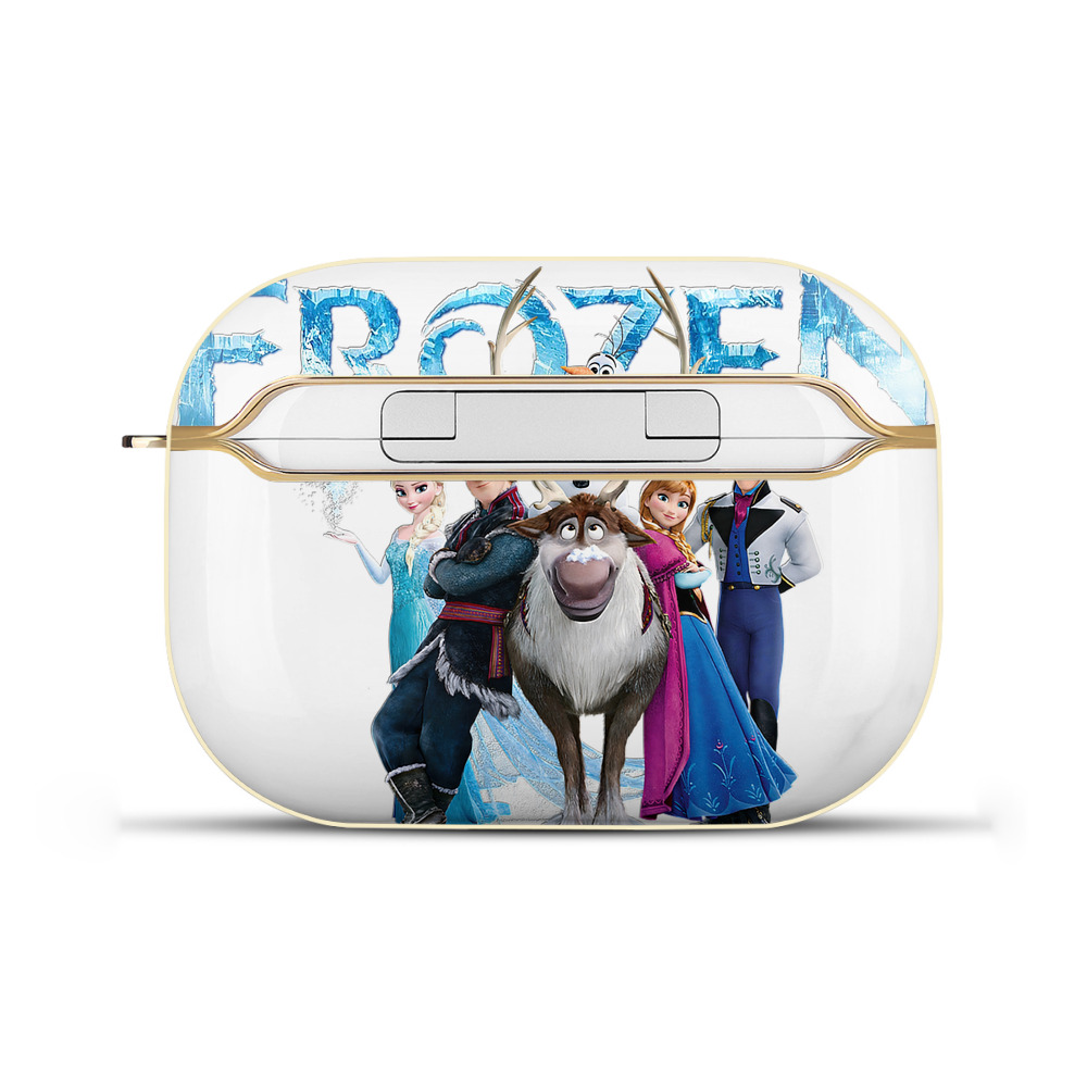 （画像用） アナと雪の女王 アンナ エルサ Frozen Anna Elsa 【AirPods Pro用】ハードシェル保護ケース｜耐衝撃・防指紋・カラビナ付き商品仕様
