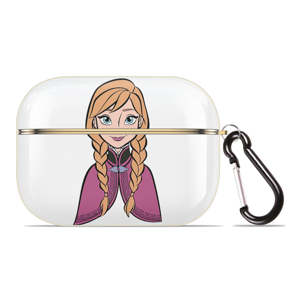 （画像用） アナと雪の女王 アンナ エルサ Frozen Anna Elsa 【AirPods Pro用】ハードシェル保護ケース｜耐衝撃・防指紋・カラビナ付き商品仕様