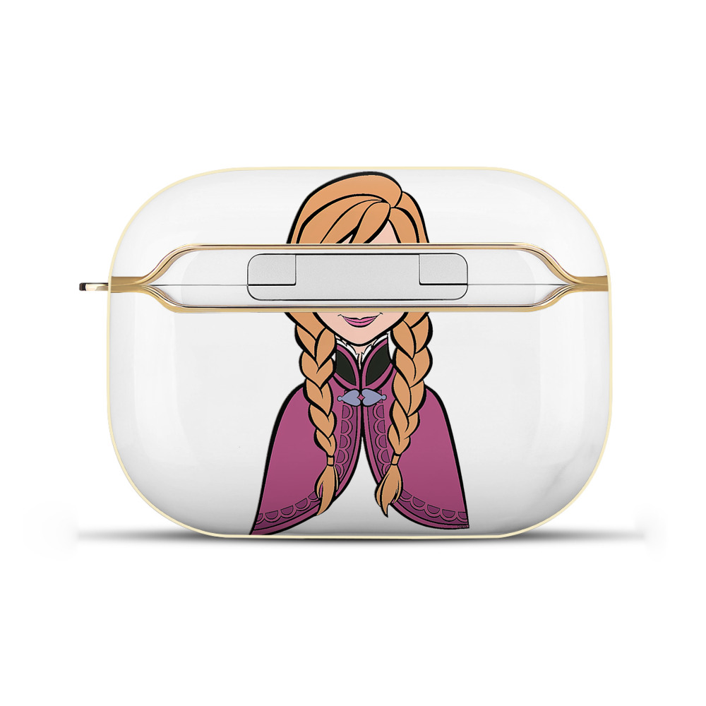 （画像用） アナと雪の女王 アンナ エルサ Frozen Anna Elsa 【AirPods Pro用】ハードシェル保護ケース｜耐衝撃・防指紋・カラビナ付き商品仕様