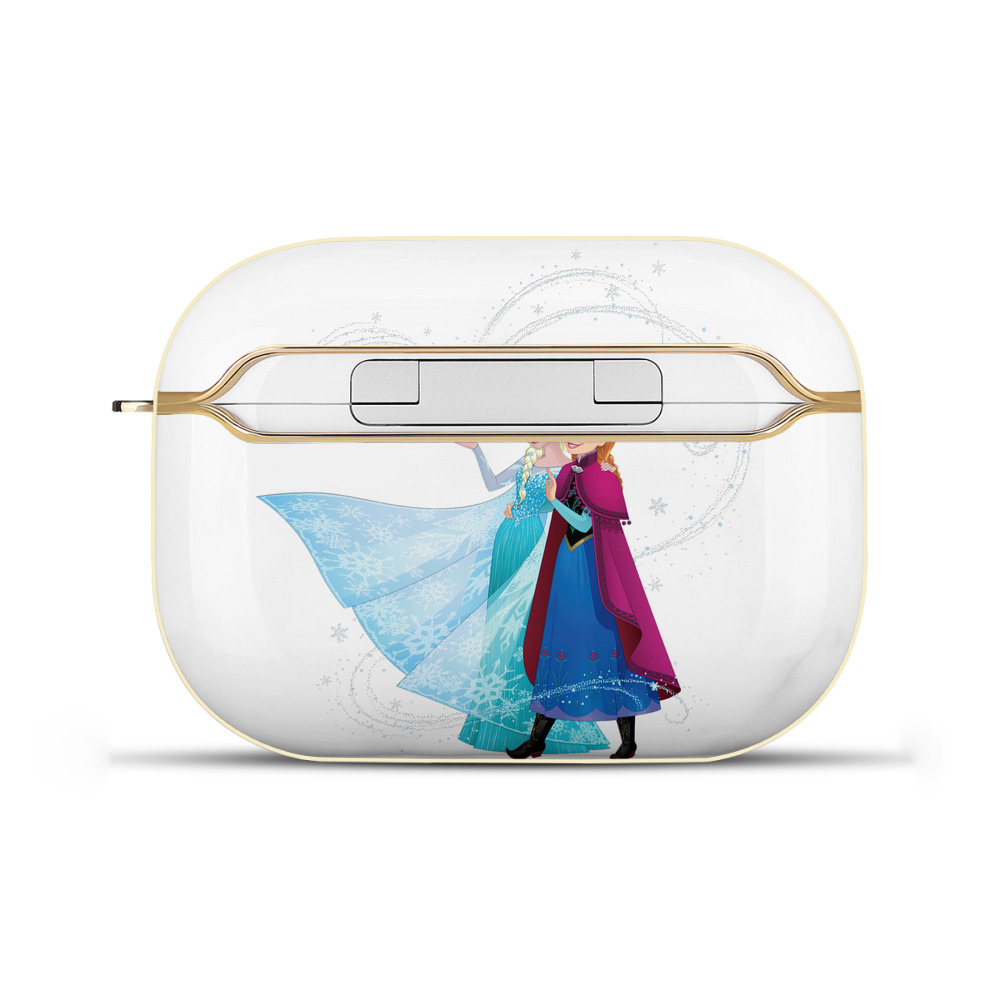 （画像用） アナと雪の女王 アンナ エルサ Frozen Anna Elsa 【AirPods Pro用】ハードシェル保護ケース｜耐衝撃・防指紋・カラビナ付き商品仕様
