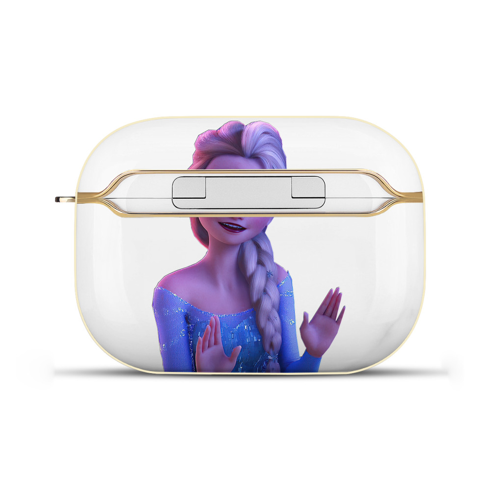 （画像用） アナと雪の女王 アンナ エルサ Frozen Anna Elsa 【AirPods Pro用】ハードシェル保護ケース｜耐衝撃・防指紋・カラビナ付き商品仕様