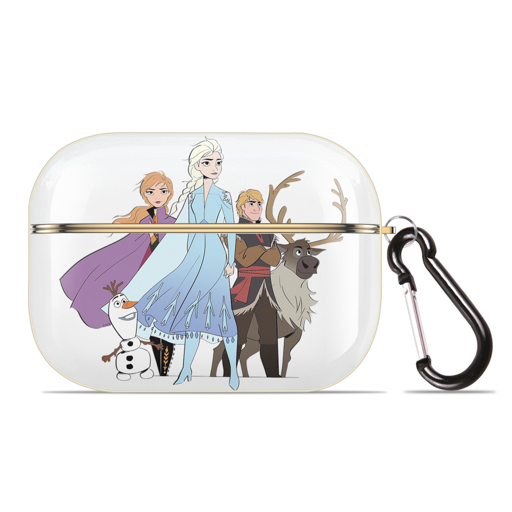 （画像用） アナと雪の女王 アンナ エルサ Frozen Anna Elsa 【AirPods Pro用】ハードシェル保護ケース｜耐衝撃・防指紋・カラビナ付き商品仕様