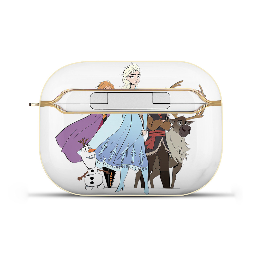 （画像用） アナと雪の女王 アンナ エルサ Frozen Anna Elsa 【AirPods Pro用】ハードシェル保護ケース｜耐衝撃・防指紋・カラビナ付き商品仕様