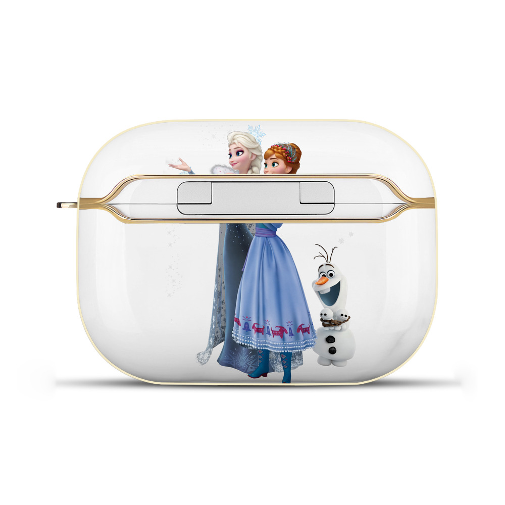 （画像用） アナと雪の女王 アンナ エルサ Frozen Anna Elsa 【AirPods Pro用】ハードシェル保護ケース｜耐衝撃・防指紋・カラビナ付き商品仕様