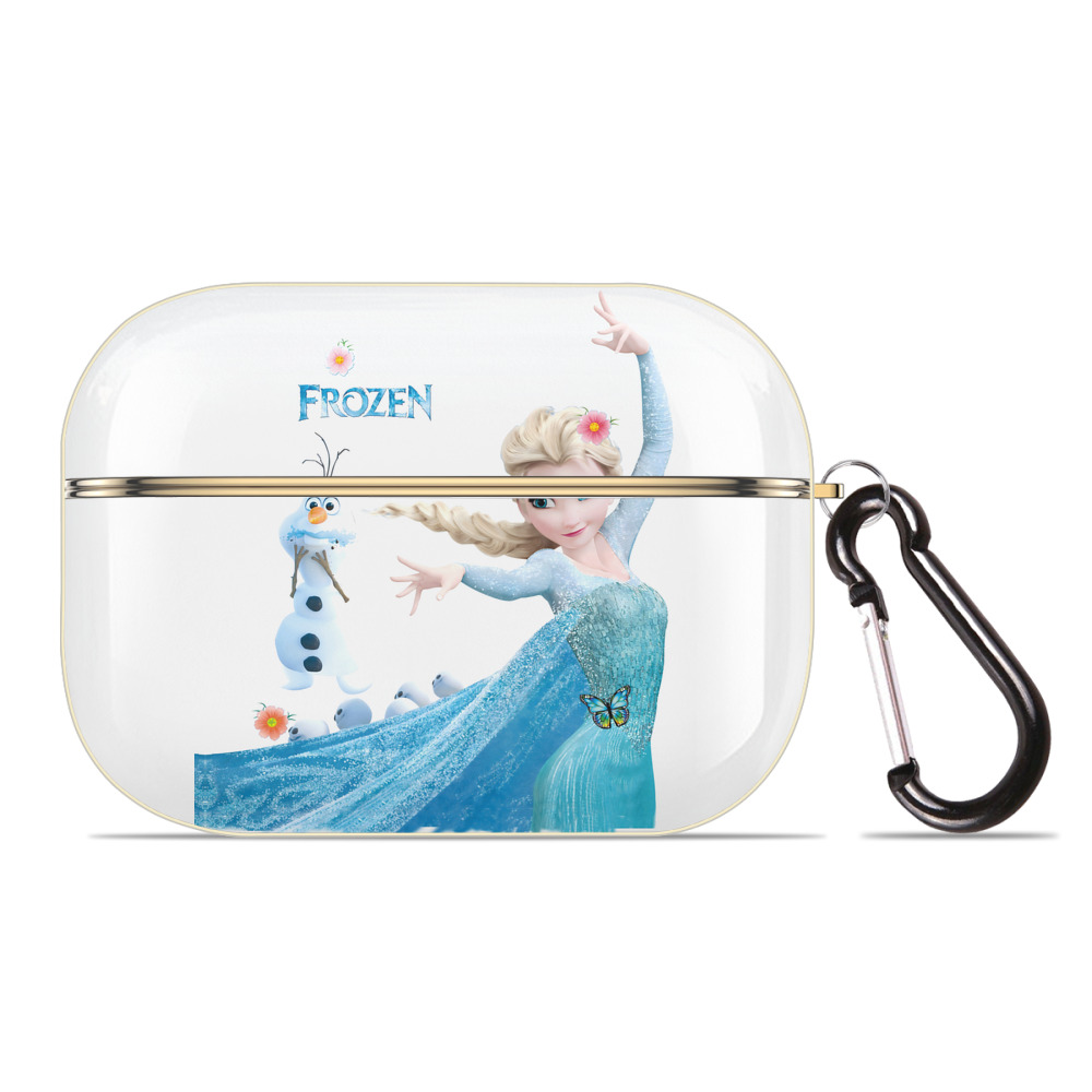 （画像用） アナと雪の女王 アンナ エルサ Frozen Anna Elsa 【AirPods Pro用】ハードシェル保護ケース｜耐衝撃・防指紋・カラビナ付き商品仕様