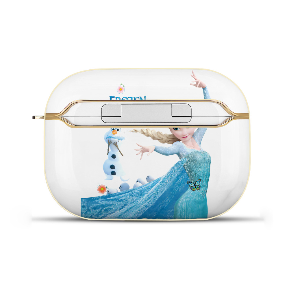 （画像用） アナと雪の女王 アンナ エルサ Frozen Anna Elsa 【AirPods Pro用】ハードシェル保護ケース｜耐衝撃・防指紋・カラビナ付き商品仕様