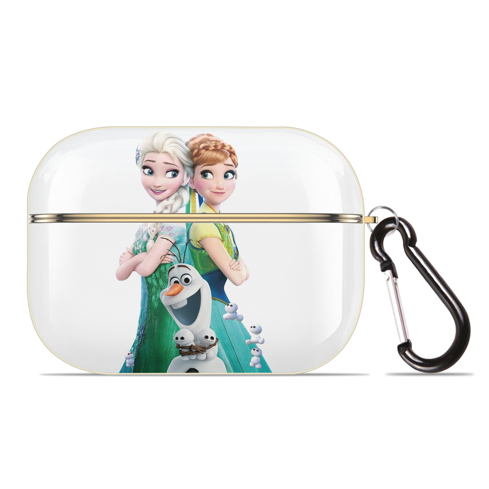 （画像用） アナと雪の女王 アンナ エルサ Frozen Anna Elsa 【AirPods Pro用】ハードシェル保護ケース｜耐衝撃・防指紋・カラビナ付き商品仕様