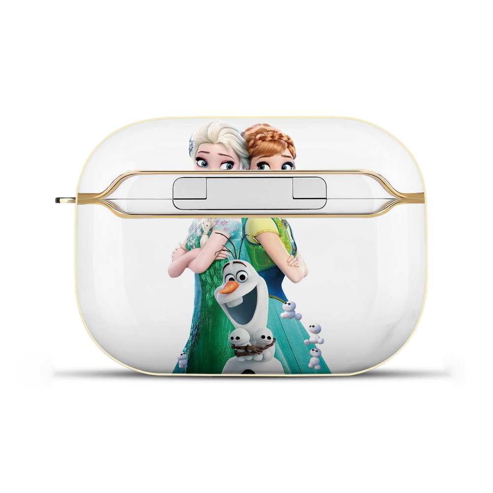 （画像用） アナと雪の女王 アンナ エルサ Frozen Anna Elsa 【AirPods Pro用】ハードシェル保護ケース｜耐衝撃・防指紋・カラビナ付き商品仕様