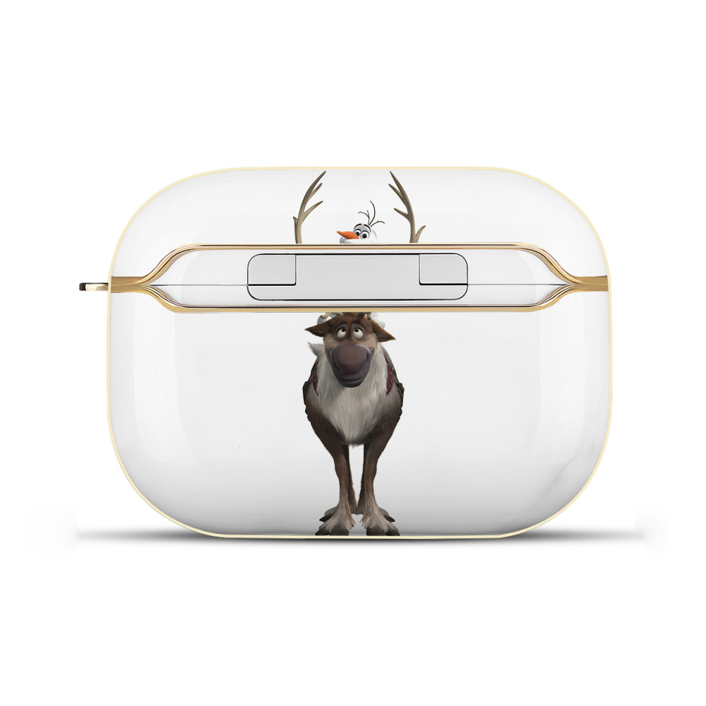 （画像用） アナと雪の女王 アンナ エルサ Frozen Anna Elsa 【AirPods Pro用】ハードシェル保護ケース｜耐衝撃・防指紋・カラビナ付き商品仕様