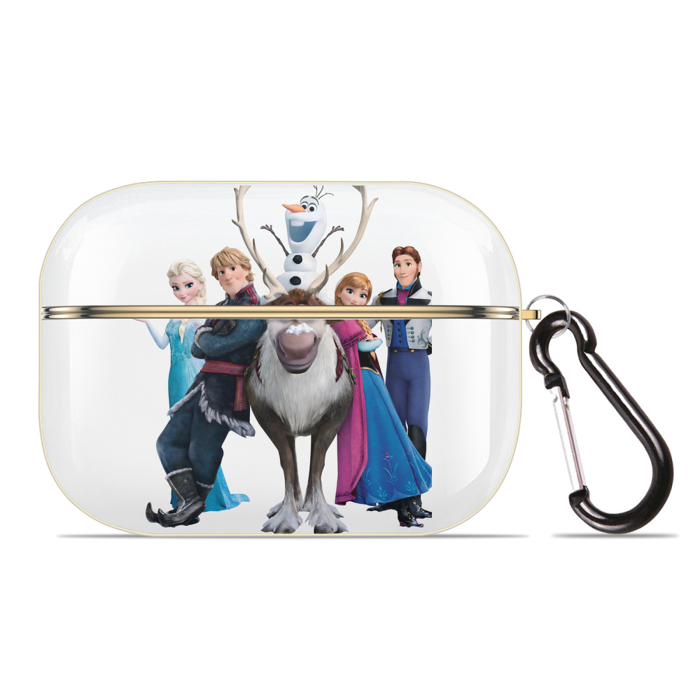 （画像用） アナと雪の女王 アンナ エルサ Frozen Anna Elsa 【AirPods Pro用】ハードシェル保護ケース｜耐衝撃・防指紋・カラビナ付き商品仕様