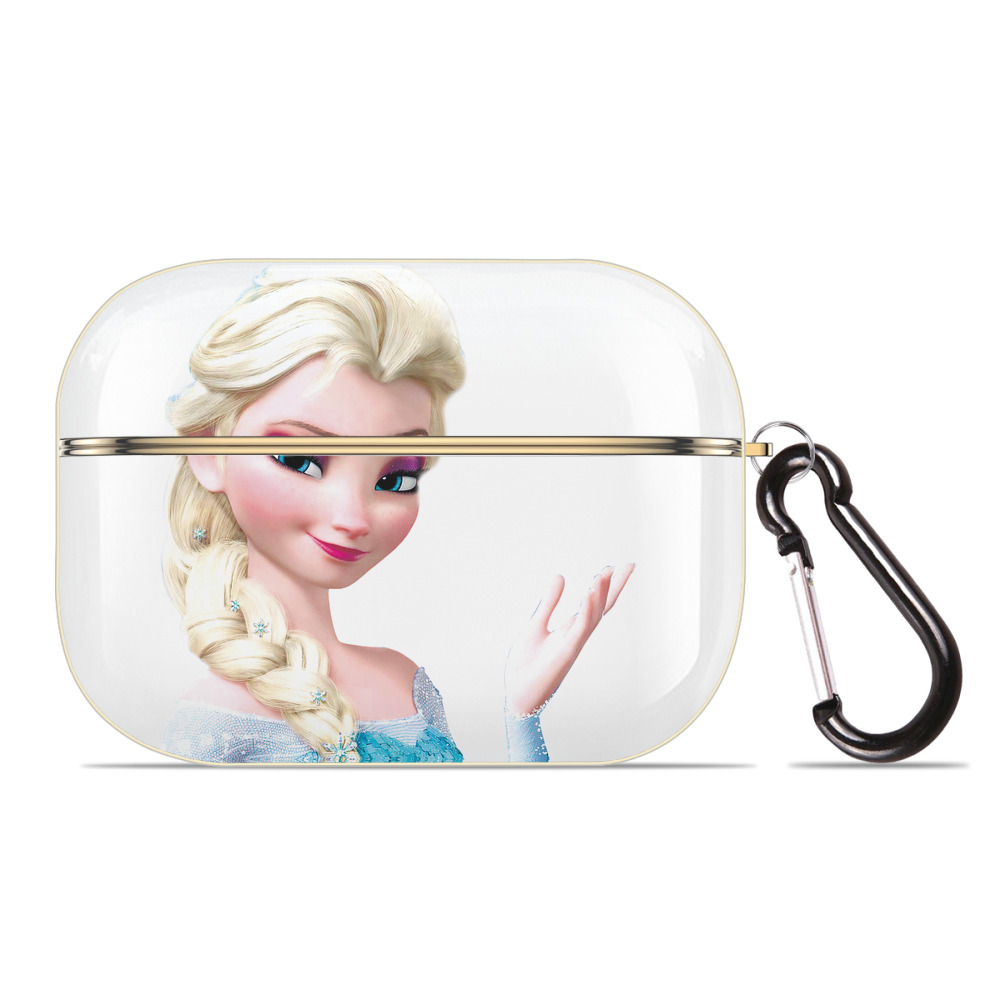 （画像用） アナと雪の女王 アンナ エルサ Frozen Anna Elsa 【AirPods Pro用】ハードシェル保護ケース｜耐衝撃・防指紋・カラビナ付き商品仕様