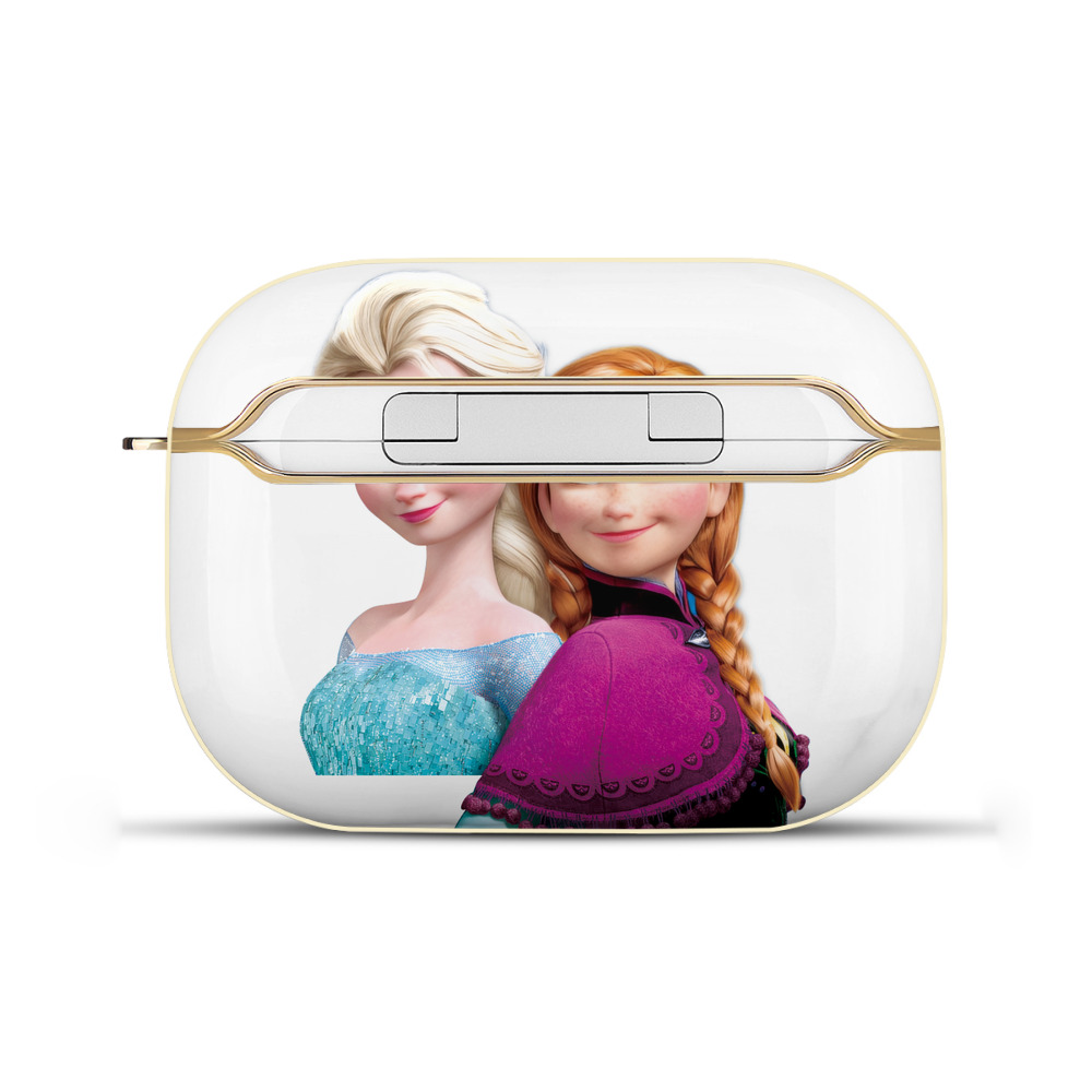 （画像用） アナと雪の女王 アンナ エルサ Frozen Anna Elsa 【AirPods Pro用】ハードシェル保護ケース｜耐衝撃・防指紋・カラビナ付き商品仕様