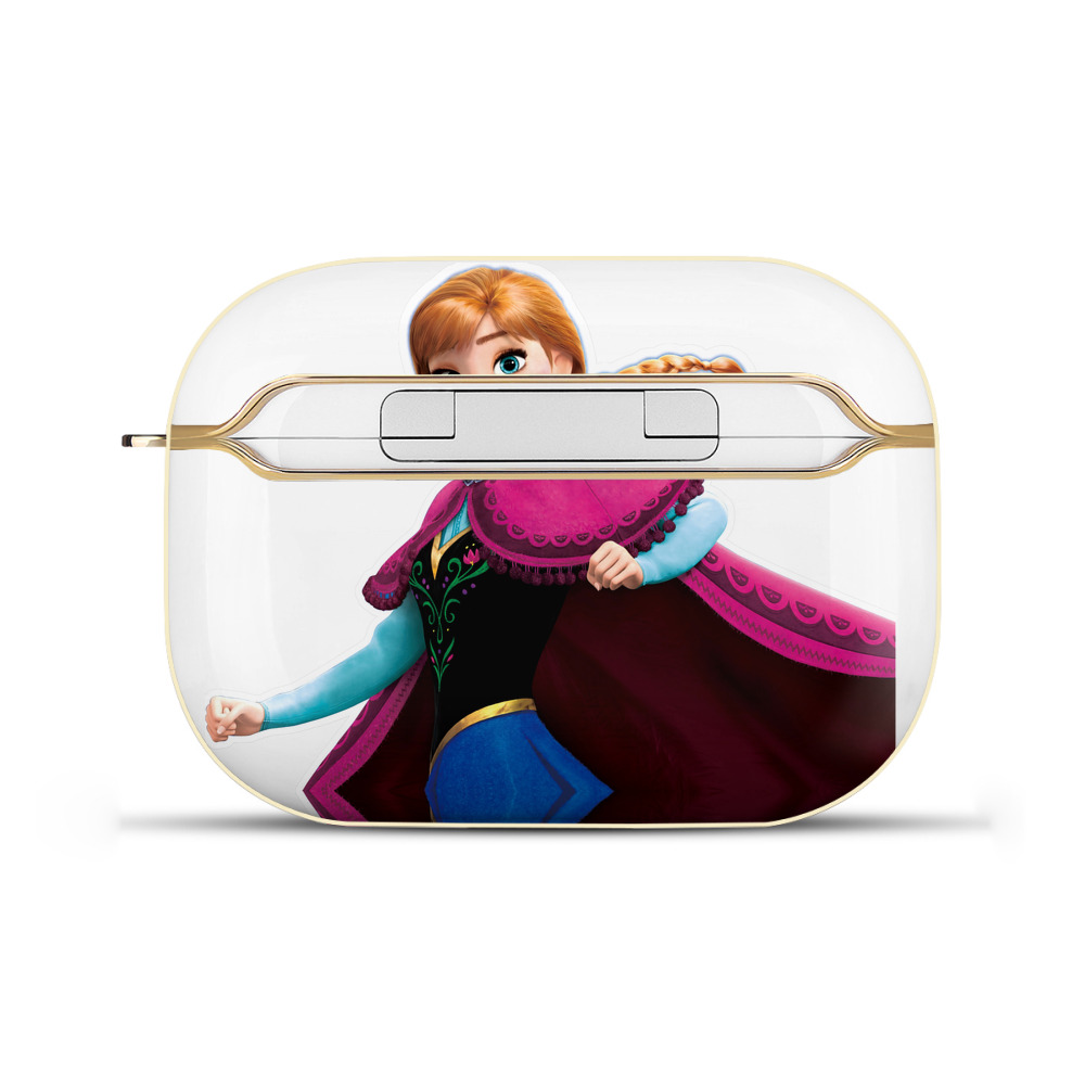 （画像用） アナと雪の女王 アンナ エルサ Frozen Anna Elsa 【AirPods Pro用】ハードシェル保護ケース｜耐衝撃・防指紋・カラビナ付き商品仕様