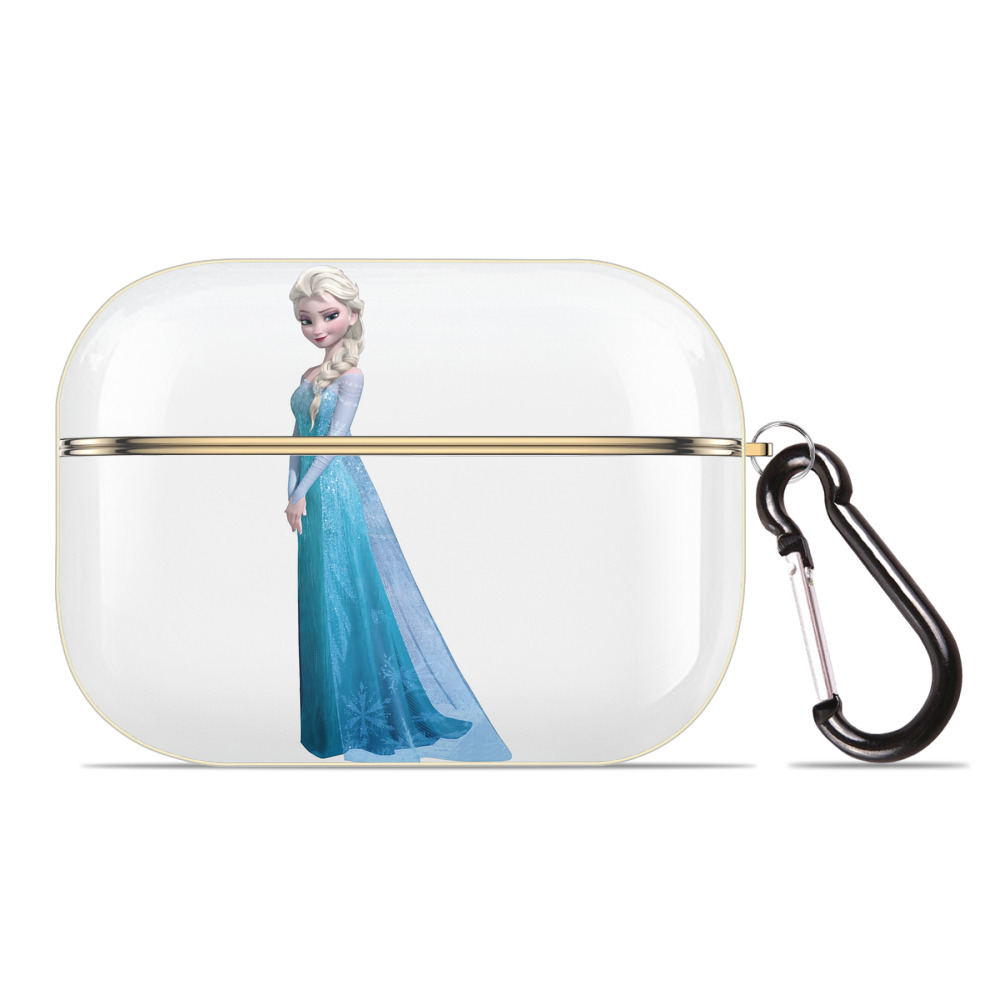 （画像用） アナと雪の女王 アンナ エルサ Frozen Anna Elsa 【AirPods Pro用】ハードシェル保護ケース｜耐衝撃・防指紋・カラビナ付き商品仕様