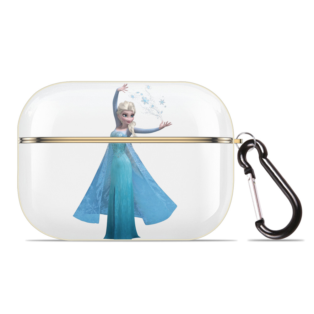 （画像用） アナと雪の女王 アンナ エルサ Frozen Anna Elsa 【AirPods Pro用】ハードシェル保護ケース｜耐衝撃・防指紋・カラビナ付き商品仕様