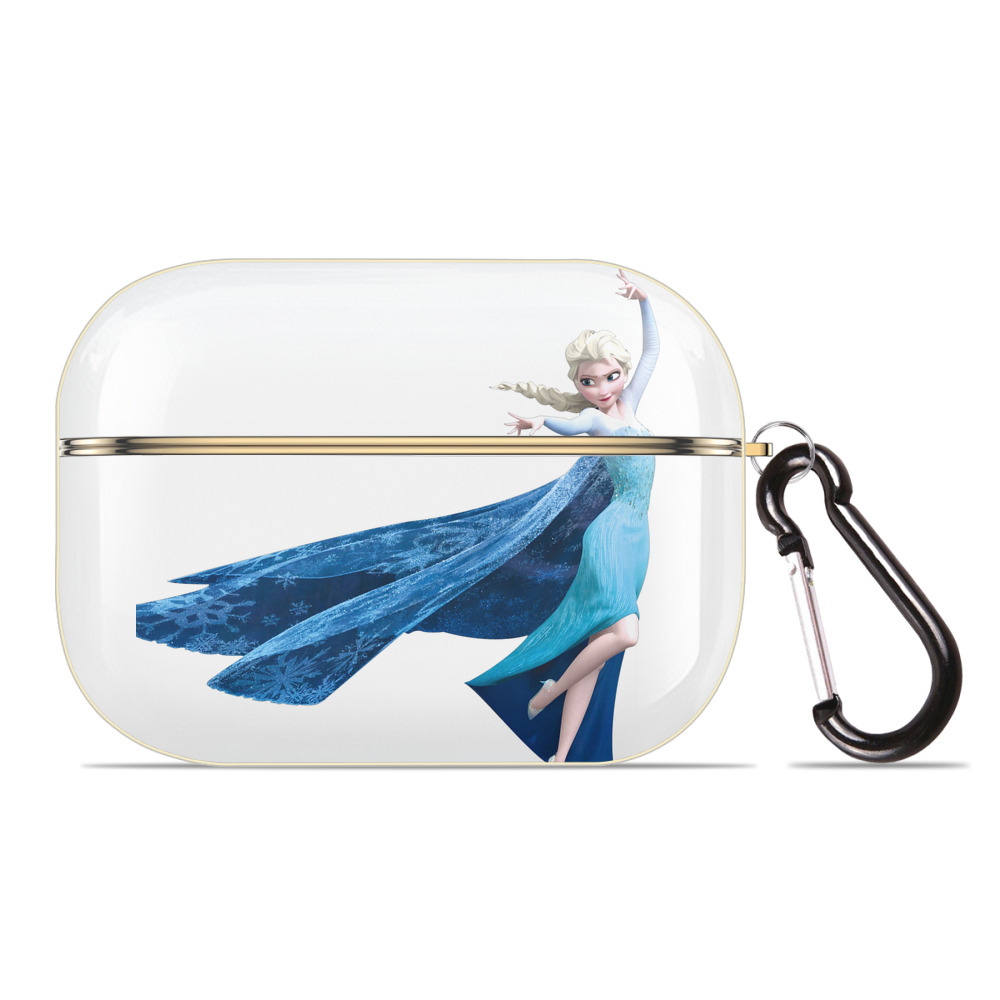 （画像用） アナと雪の女王 アンナ エルサ Frozen Anna Elsa 【AirPods Pro用】ハードシェル保護ケース｜耐衝撃・防指紋・カラビナ付き商品仕様