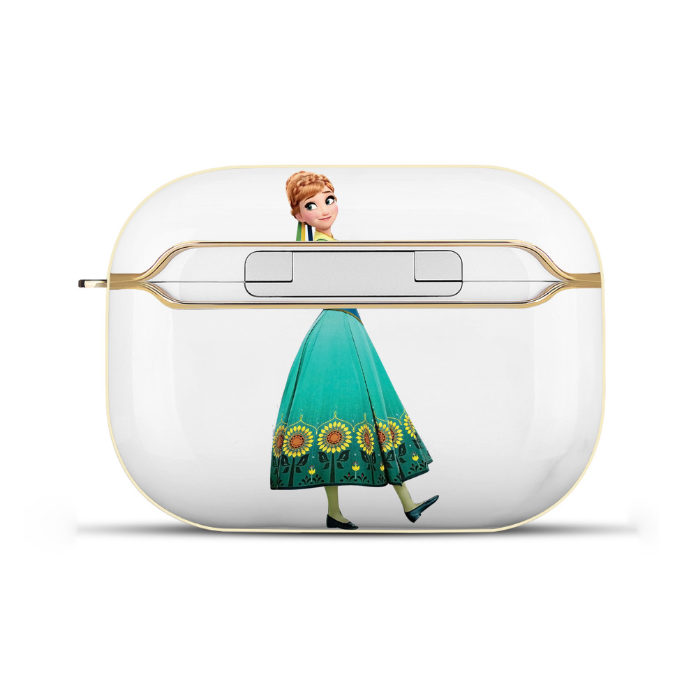 （画像用） アナと雪の女王 アンナ エルサ Frozen Anna Elsa 【AirPods Pro用】ハードシェル保護ケース｜耐衝撃・防指紋・カラビナ付き商品仕様