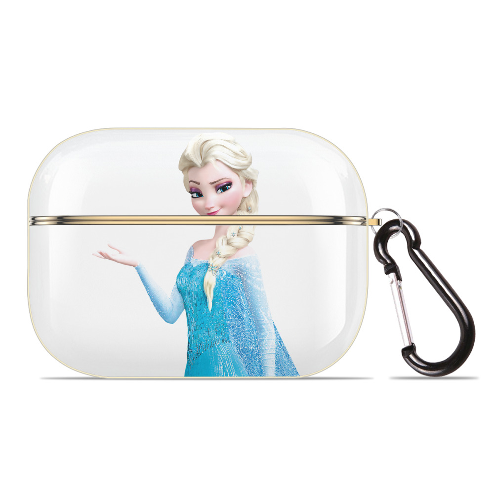 （画像用） アナと雪の女王 アンナ エルサ Frozen Anna Elsa 【AirPods Pro用】ハードシェル保護ケース｜耐衝撃・防指紋・カラビナ付き商品仕様