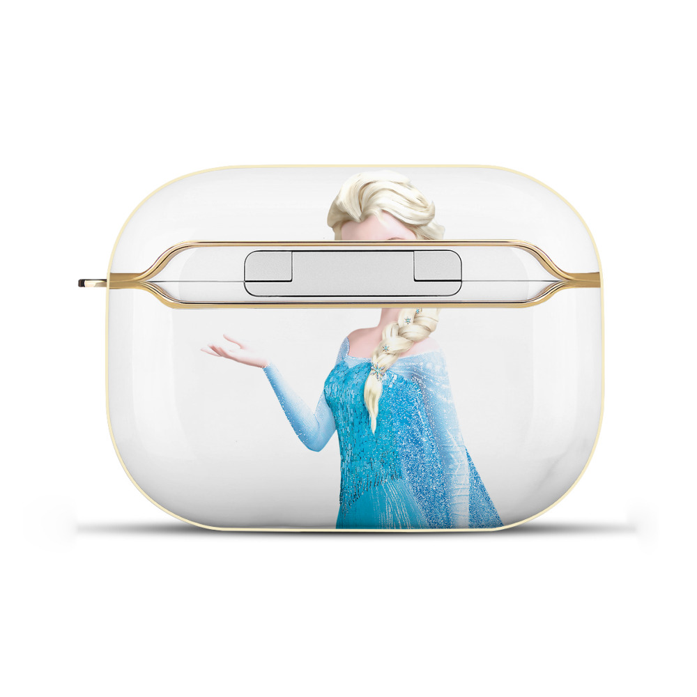 （画像用） アナと雪の女王 アンナ エルサ Frozen Anna Elsa 【AirPods Pro用】ハードシェル保護ケース｜耐衝撃・防指紋・カラビナ付き商品仕様
