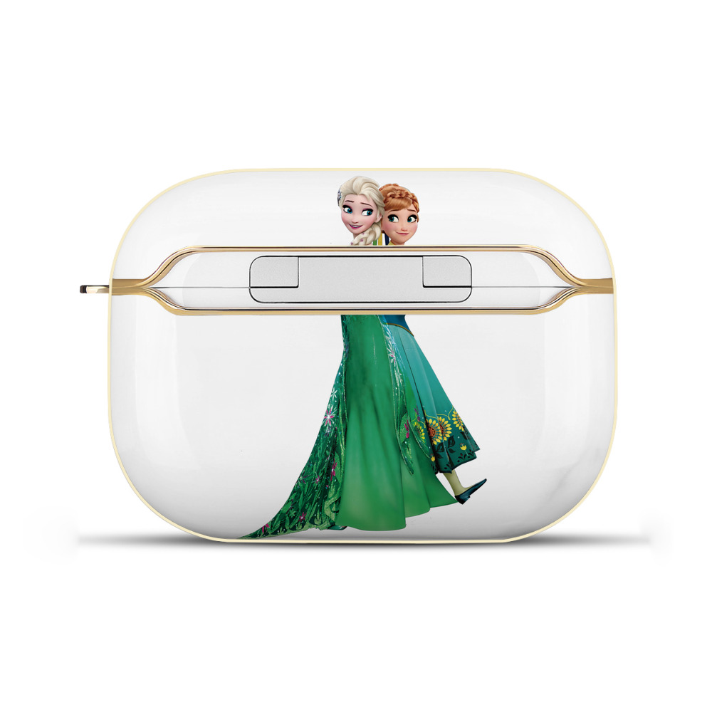 （画像用） アナと雪の女王 アンナ エルサ Frozen Anna Elsa 【AirPods Pro用】ハードシェル保護ケース｜耐衝撃・防指紋・カラビナ付き商品仕様
