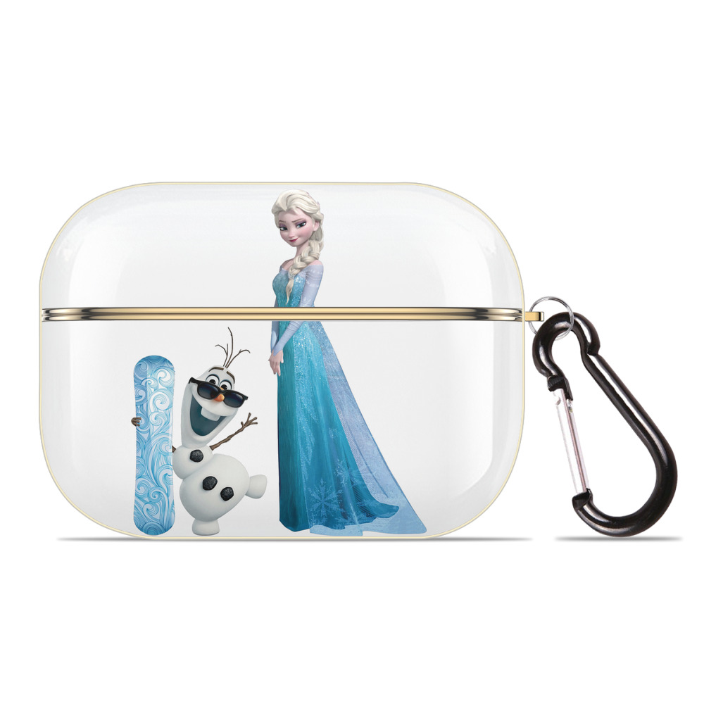 （画像用） アナと雪の女王 アンナ エルサ Frozen Anna Elsa 【AirPods Pro用】ハードシェル保護ケース｜耐衝撃・防指紋・カラビナ付き商品仕様
