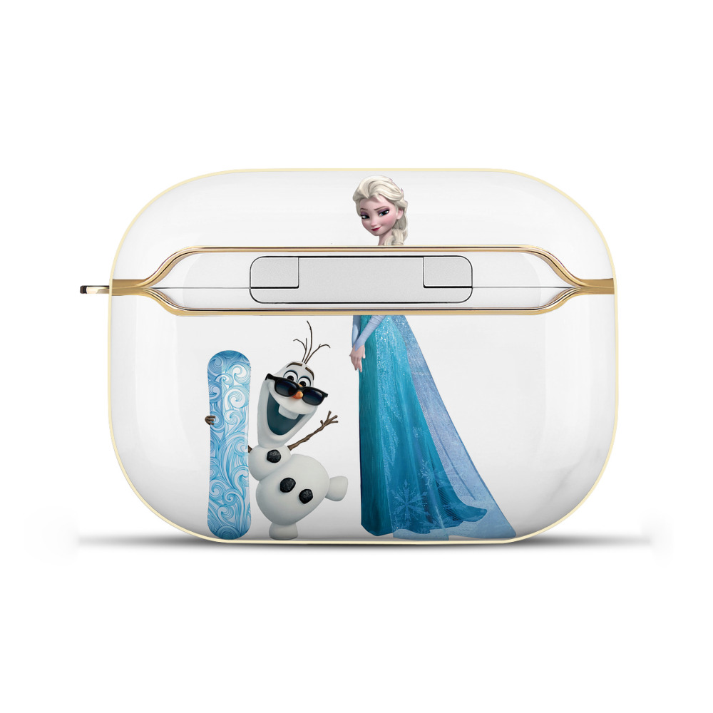 （画像用） アナと雪の女王 アンナ エルサ Frozen Anna Elsa 【AirPods Pro用】ハードシェル保護ケース｜耐衝撃・防指紋・カラビナ付き商品仕様