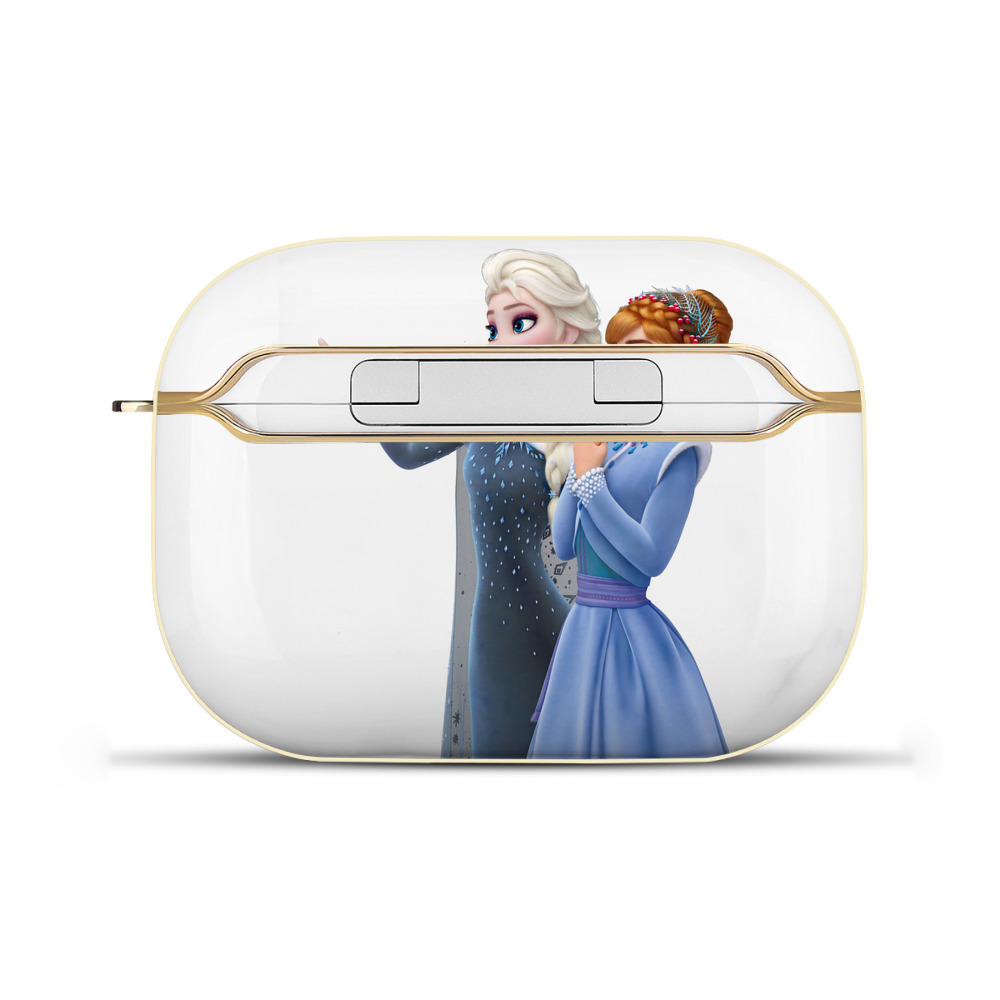 （画像用） アナと雪の女王 アンナ エルサ Frozen Anna Elsa 【AirPods Pro用】ハードシェル保護ケース｜耐衝撃・防指紋・カラビナ付き商品仕様