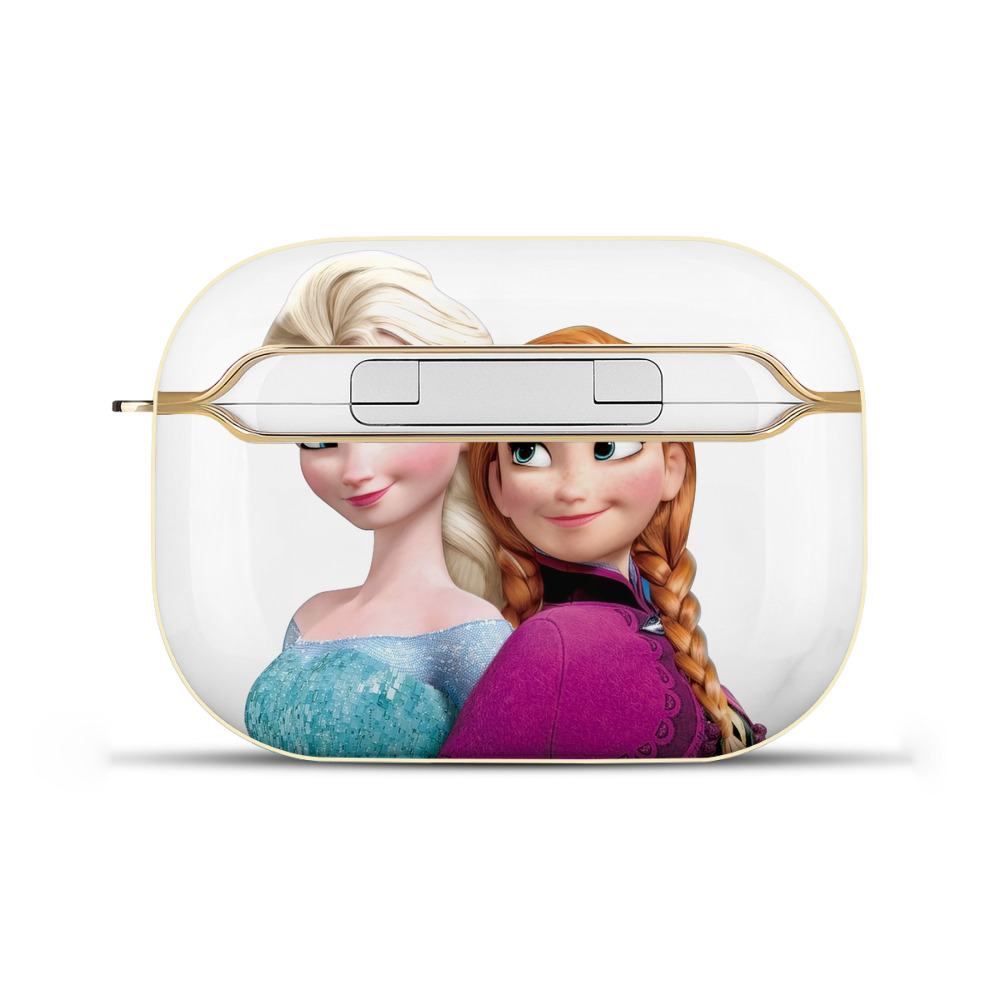 （画像用） アナと雪の女王 アンナ エルサ Frozen Anna Elsa 【AirPods Pro用】ハードシェル保護ケース｜耐衝撃・防指紋・カラビナ付き商品仕様