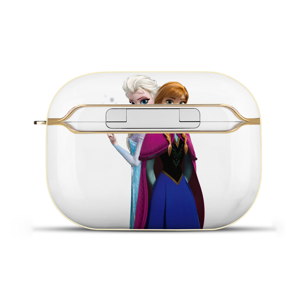 （画像用） アナと雪の女王 アンナ エルサ Frozen Anna Elsa 【AirPods Pro用】ハードシェル保護ケース｜耐衝撃・防指紋・カラビナ付き商品仕様