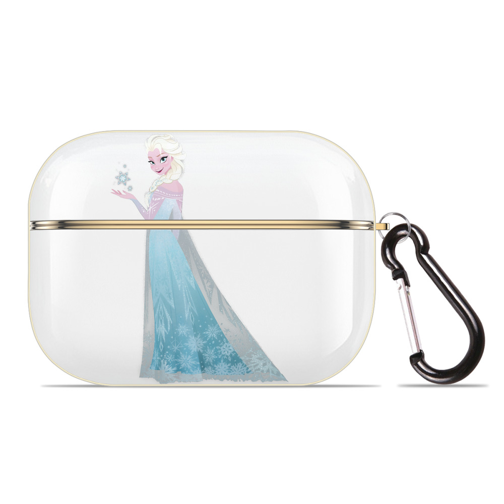 （画像用） アナと雪の女王 アンナ エルサ Frozen Anna Elsa 【AirPods Pro用】ハードシェル保護ケース｜耐衝撃・防指紋・カラビナ付き商品仕様