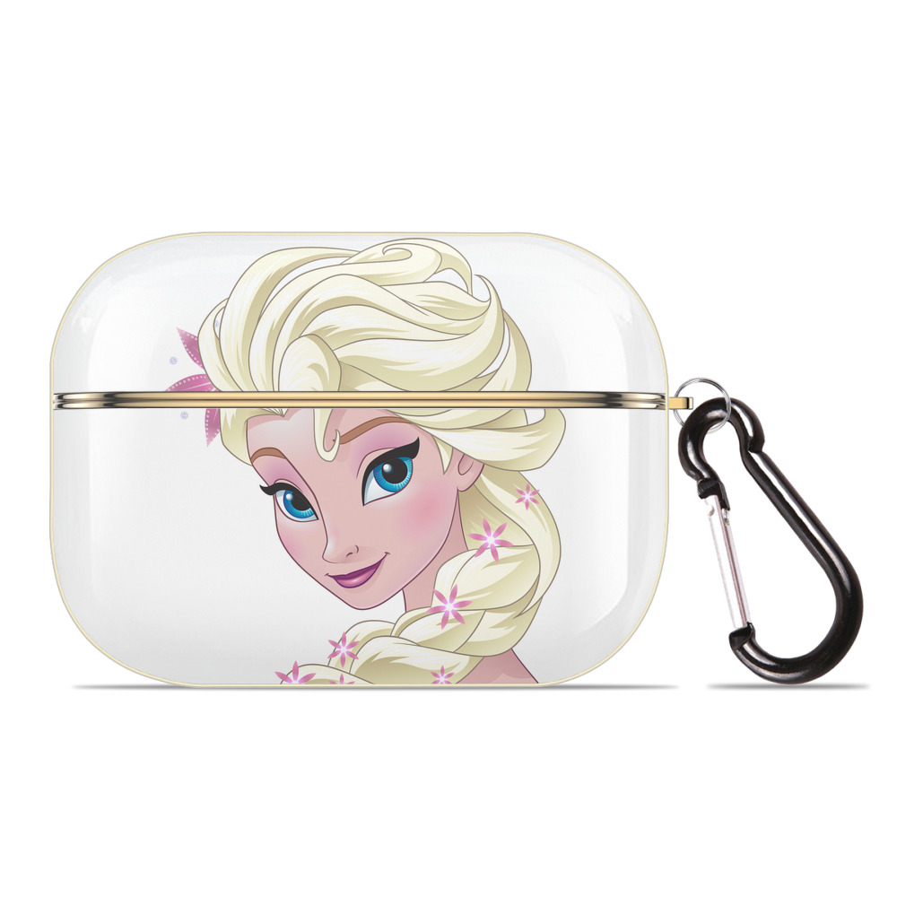 （画像用） アナと雪の女王 アンナ エルサ Frozen Anna Elsa 【AirPods Pro用】ハードシェル保護ケース｜耐衝撃・防指紋・カラビナ付き商品仕様