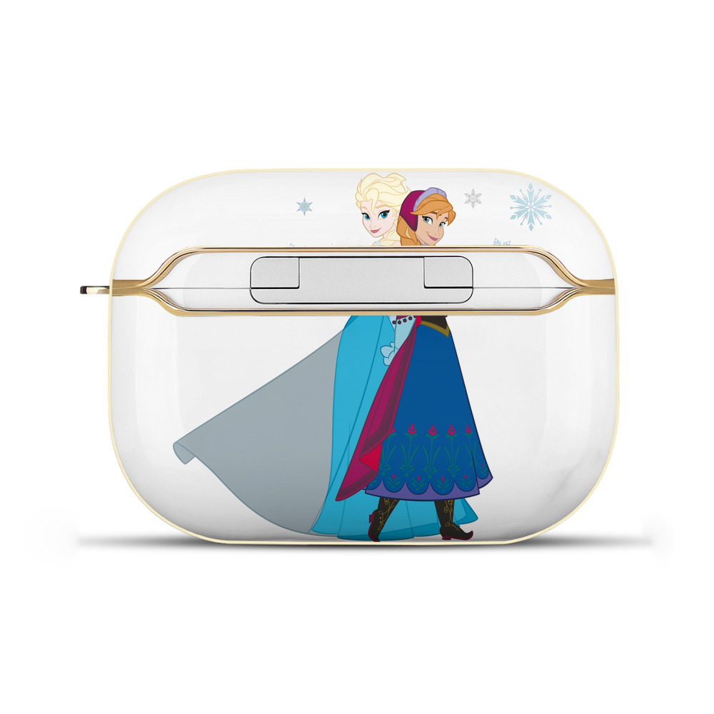 （画像用） アナと雪の女王 アンナ エルサ Frozen Anna Elsa 【AirPods Pro用】ハードシェル保護ケース｜耐衝撃・防指紋・カラビナ付き商品仕様