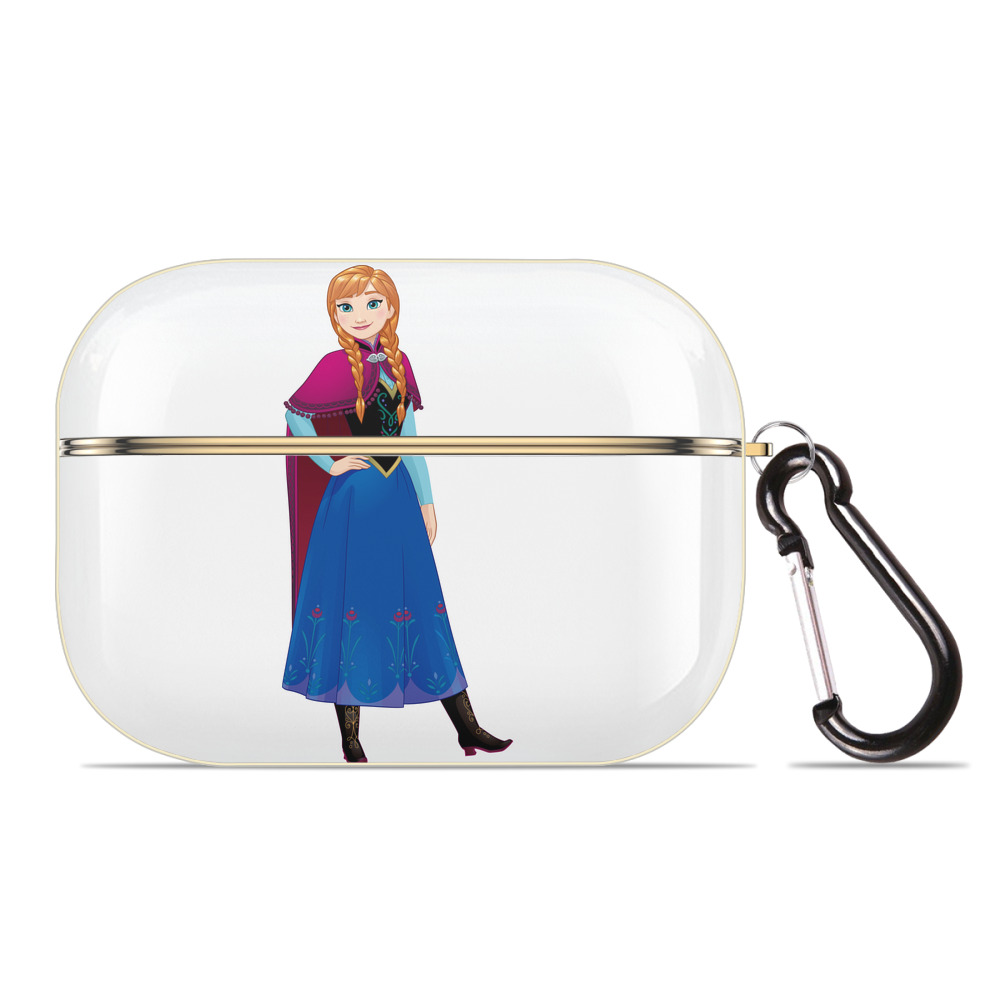 （画像用） アナと雪の女王 アンナ エルサ Frozen Anna Elsa 【AirPods Pro用】ハードシェル保護ケース｜耐衝撃・防指紋・カラビナ付き商品仕様