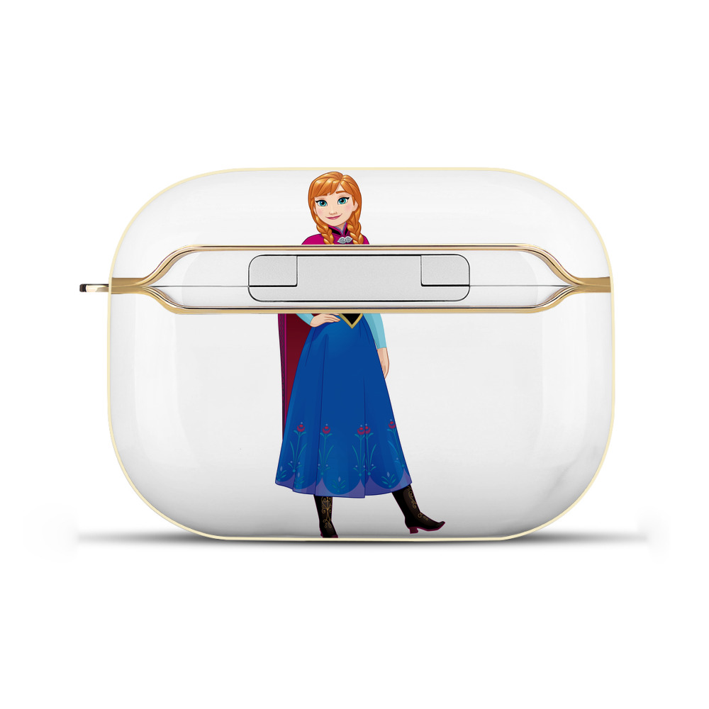 （画像用） アナと雪の女王 アンナ エルサ Frozen Anna Elsa 【AirPods Pro用】ハードシェル保護ケース｜耐衝撃・防指紋・カラビナ付き商品仕様