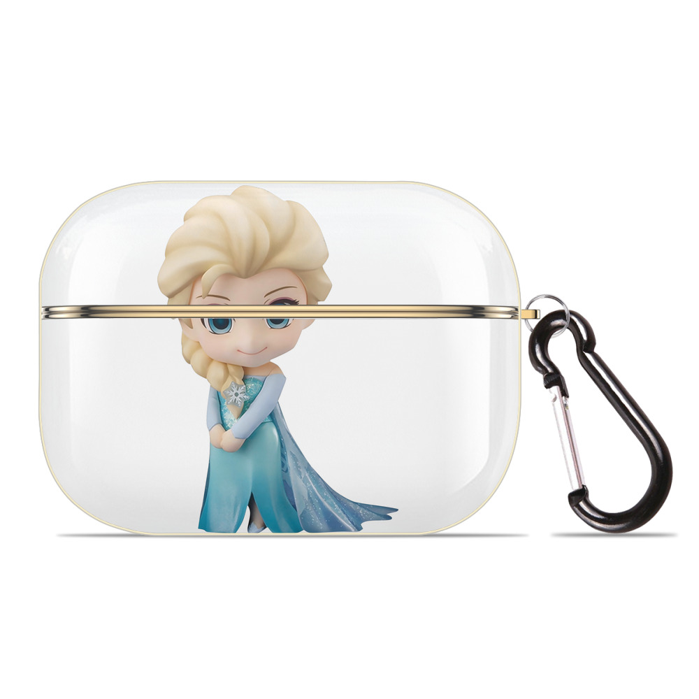 （画像用） アナと雪の女王 アンナ エルサ Frozen Anna Elsa 【AirPods Pro用】ハードシェル保護ケース｜耐衝撃・防指紋・カラビナ付き商品仕様