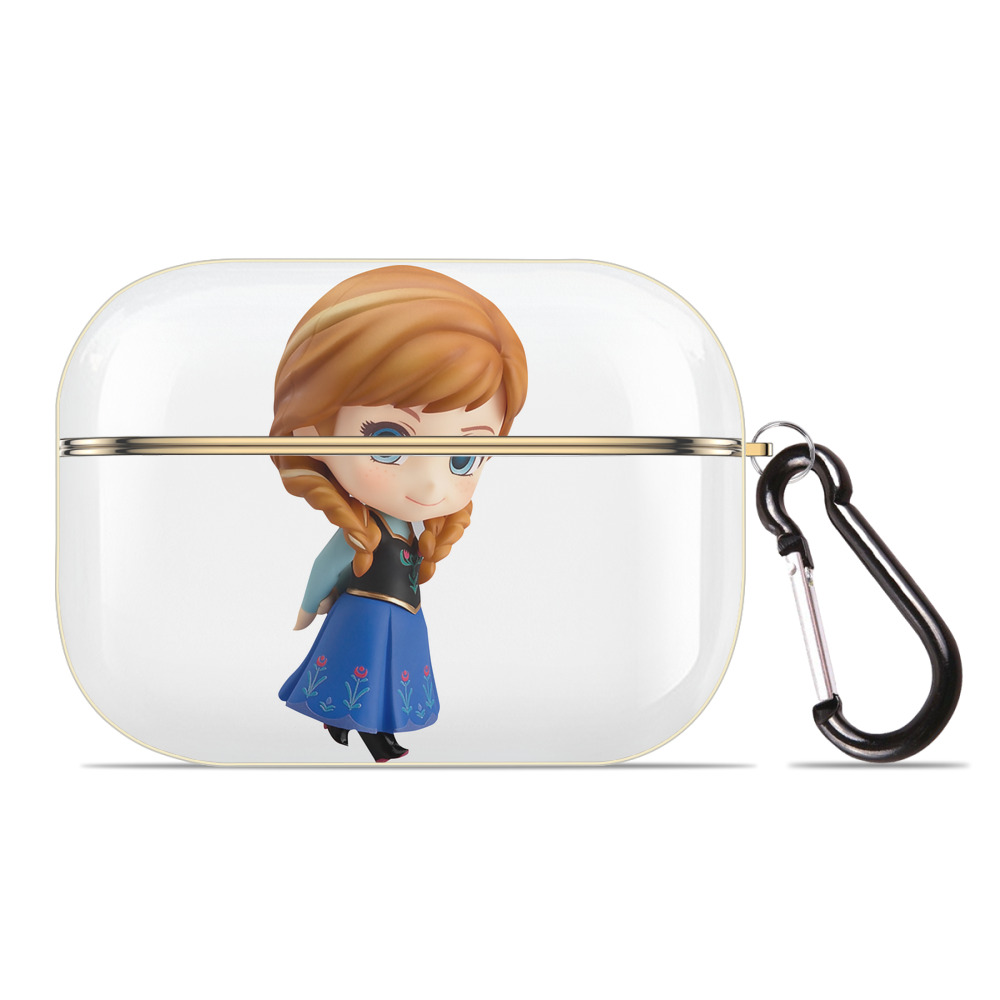 （画像用） アナと雪の女王 アンナ エルサ Frozen Anna Elsa 【AirPods Pro用】ハードシェル保護ケース｜耐衝撃・防指紋・カラビナ付き商品仕様