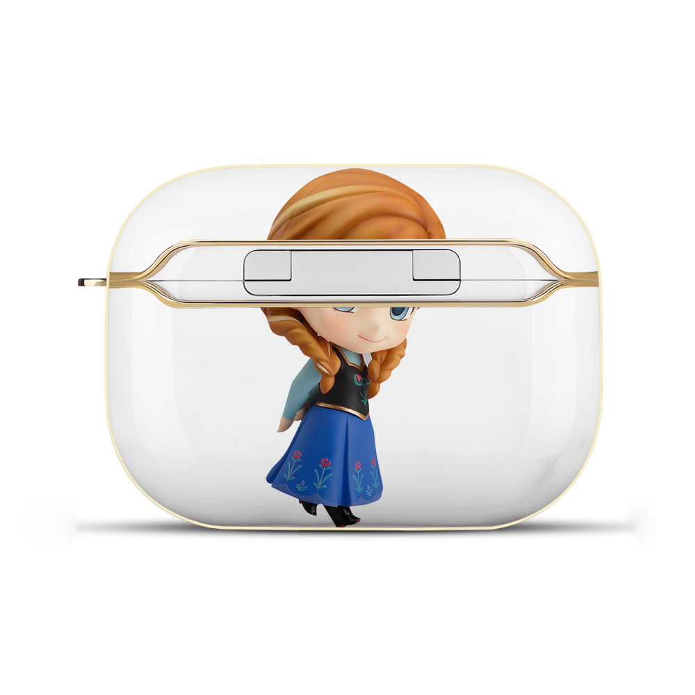 （画像用） アナと雪の女王 アンナ エルサ Frozen Anna Elsa 【AirPods Pro用】ハードシェル保護ケース｜耐衝撃・防指紋・カラビナ付き商品仕様