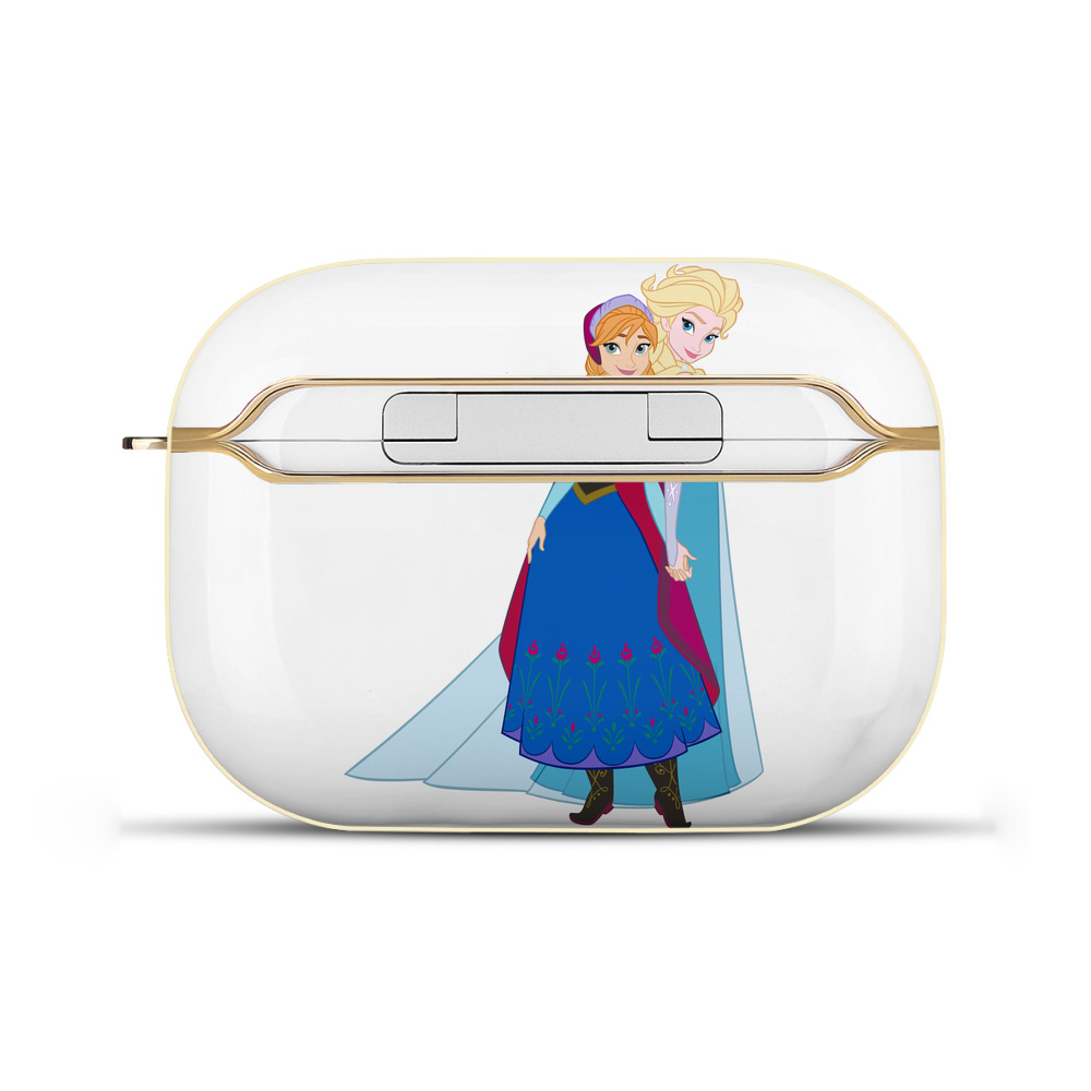 （画像用） アナと雪の女王 アンナ エルサ Frozen Anna Elsa 【AirPods Pro用】ハードシェル保護ケース｜耐衝撃・防指紋・カラビナ付き商品仕様