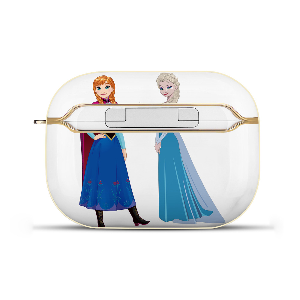（画像用） アナと雪の女王 アンナ エルサ Frozen Anna Elsa 【AirPods Pro用】ハードシェル保護ケース｜耐衝撃・防指紋・カラビナ付き商品仕様