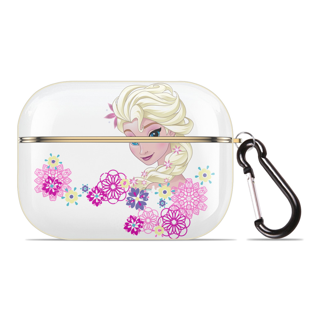 （画像用） アナと雪の女王 アンナ エルサ Frozen Anna Elsa 【AirPods Pro用】ハードシェル保護ケース｜耐衝撃・防指紋・カラビナ付き商品仕様