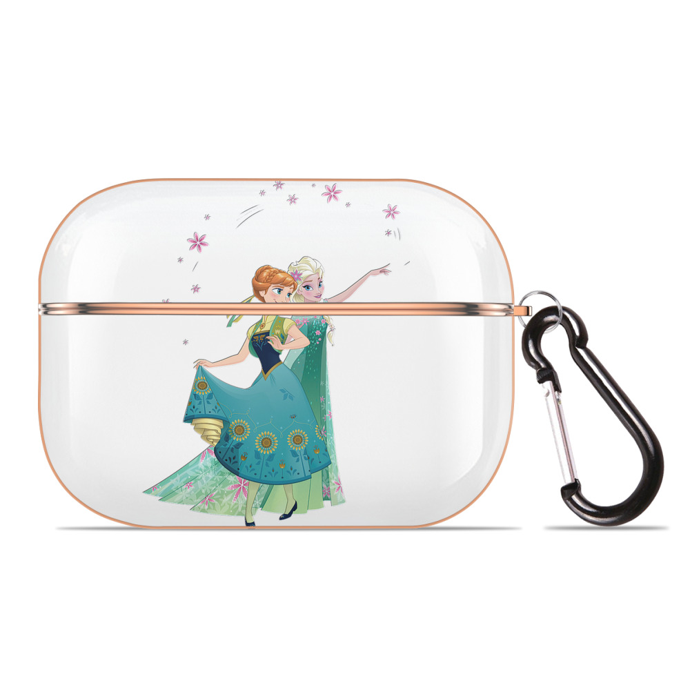 （画像用） アナと雪の女王 アンナ エルサ Frozen Anna Elsa 【AirPods Pro用】ハードシェル保護ケース｜耐衝撃・防指紋・カラビナ付き商品仕様