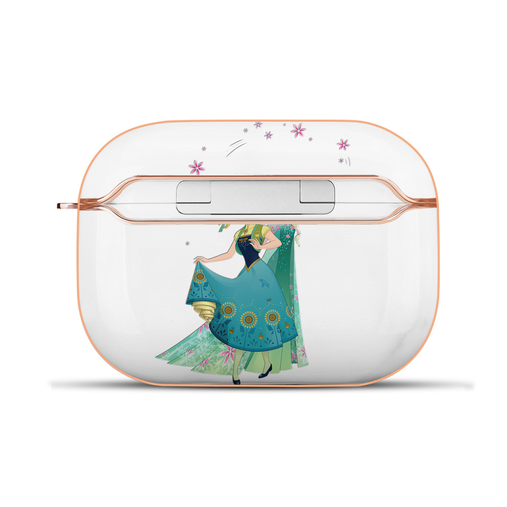 （画像用） アナと雪の女王 アンナ エルサ Frozen Anna Elsa 【AirPods Pro用】ハードシェル保護ケース｜耐衝撃・防指紋・カラビナ付き商品仕様