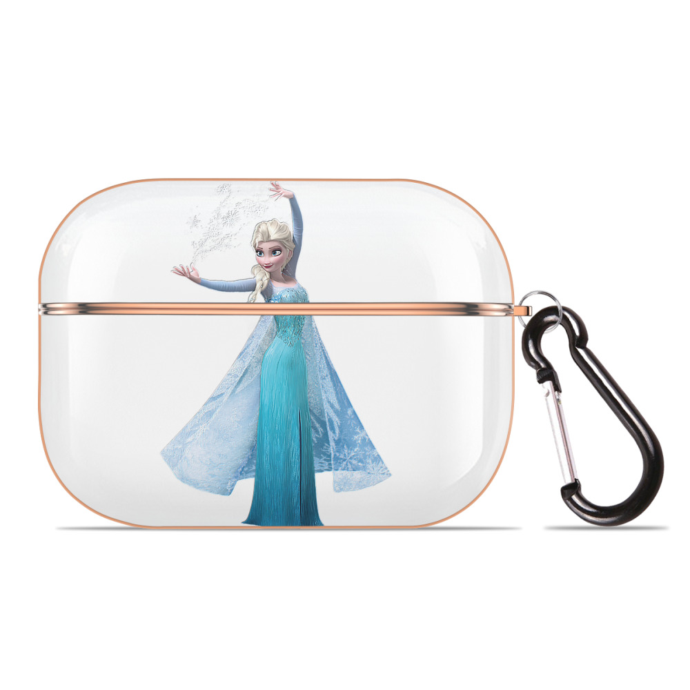 （画像用） アナと雪の女王 アンナ エルサ Frozen Anna Elsa 【AirPods Pro用】ハードシェル保護ケース｜耐衝撃・防指紋・カラビナ付き商品仕様