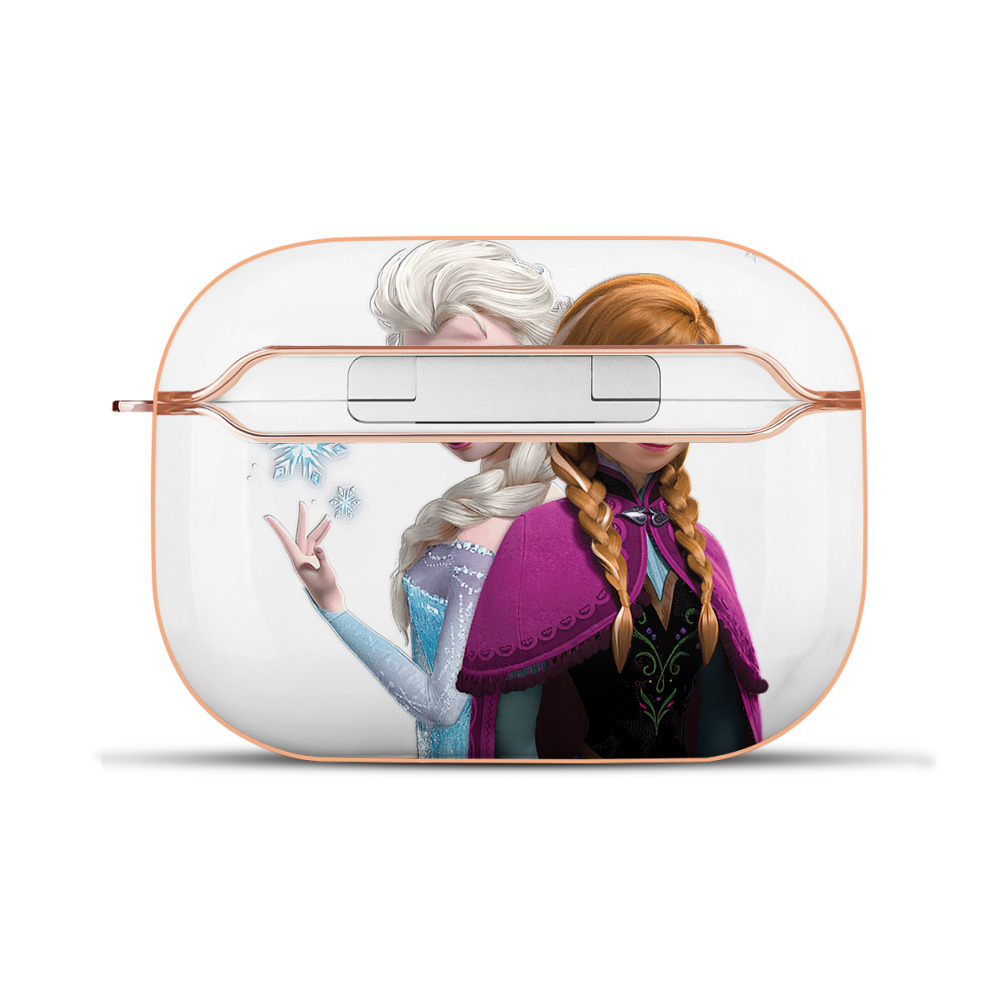 （画像用） アナと雪の女王 アンナ エルサ Frozen Anna Elsa 【AirPods Pro用】ハードシェル保護ケース｜耐衝撃・防指紋・カラビナ付き商品仕様
