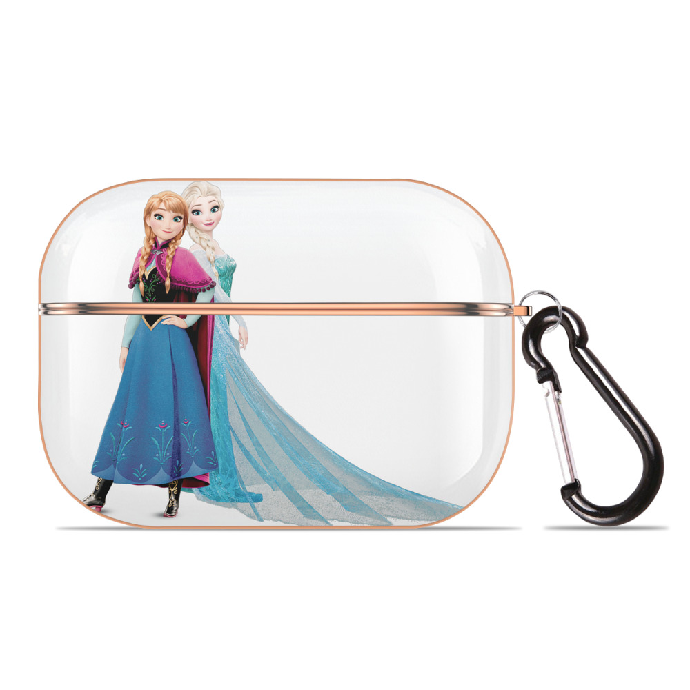 （画像用） アナと雪の女王 アンナ エルサ Frozen Anna Elsa 【AirPods Pro用】ハードシェル保護ケース｜耐衝撃・防指紋・カラビナ付き商品仕様