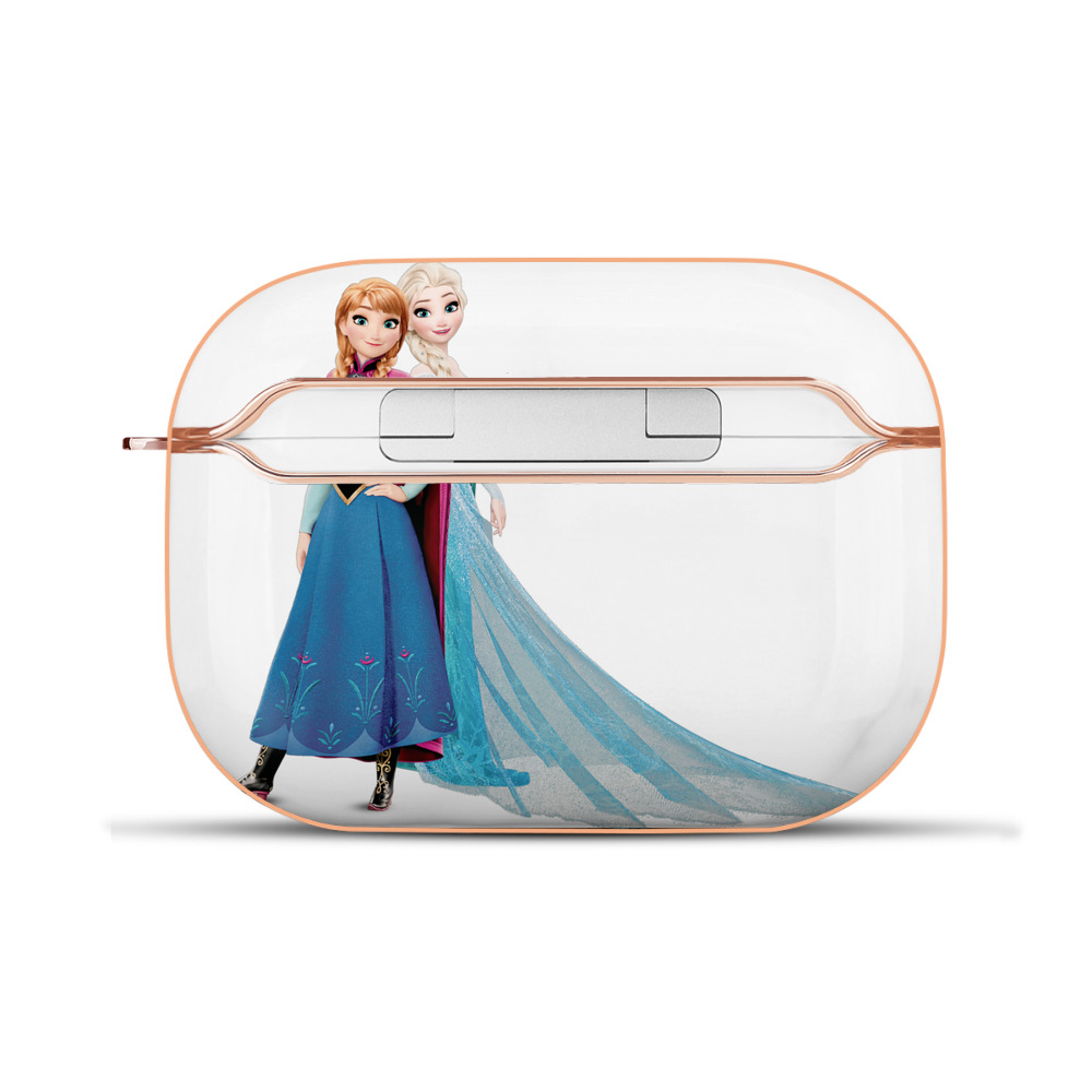 （画像用） アナと雪の女王 アンナ エルサ Frozen Anna Elsa 【AirPods Pro用】ハードシェル保護ケース｜耐衝撃・防指紋・カラビナ付き商品仕様