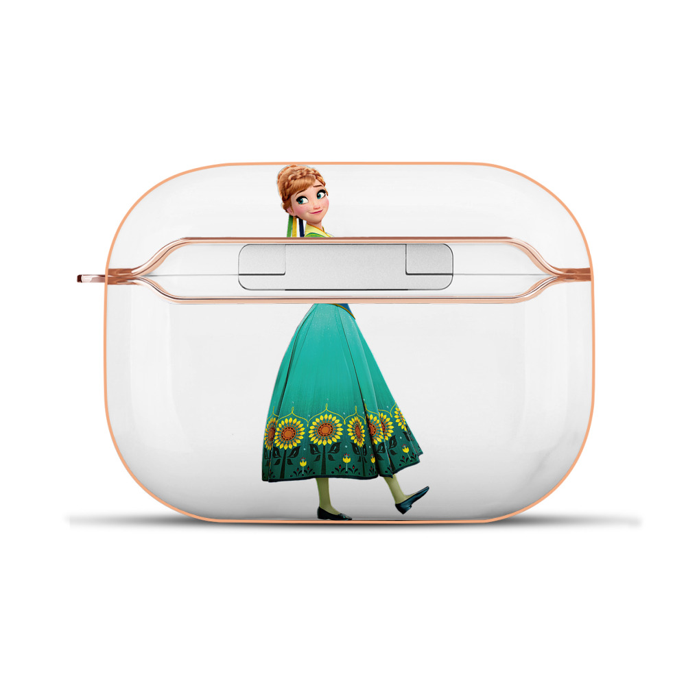 （画像用） アナと雪の女王 アンナ エルサ Frozen Anna Elsa 【AirPods Pro用】ハードシェル保護ケース｜耐衝撃・防指紋・カラビナ付き商品仕様