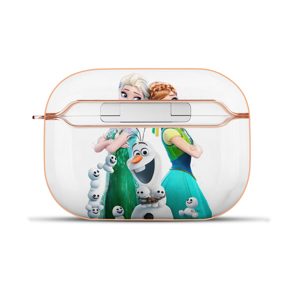 （画像用） アナと雪の女王 アンナ エルサ Frozen Anna Elsa 【AirPods Pro用】ハードシェル保護ケース｜耐衝撃・防指紋・カラビナ付き商品仕様